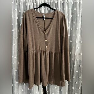 Boutique Taupe Long Sleeve